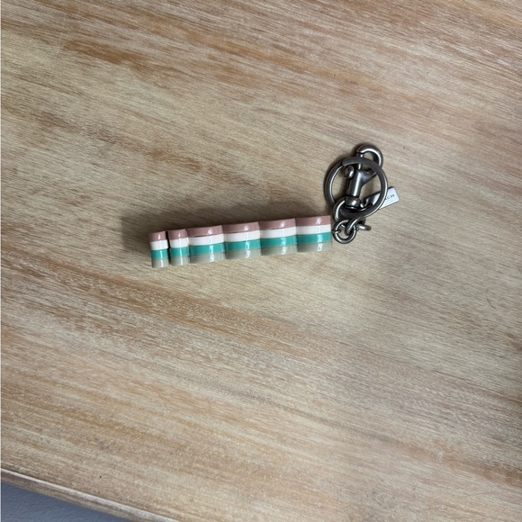 Coach Pink Logo Keychain - Picture 3 of 3